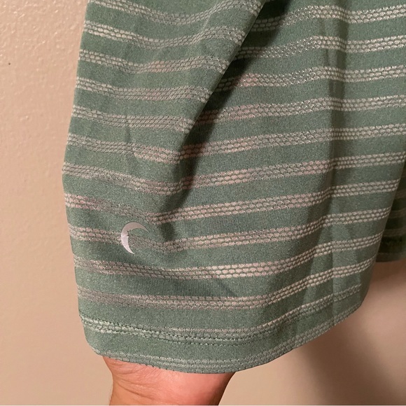 NWT ZYIA Nimbus Split Back Forest Athletic Stripe Breathable Tank Top - Picture 6 of 6